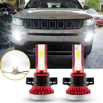 White High Power Cob Led Daytime Running Light Bulbs For Jeep Compass 2017-2019. Fixed Price $12.96.