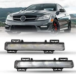 Clear Led Daytime Running Fog Lights For 2012 2013 2014 2015 Mercedes-benzc 250. Fixed Price $62.99.