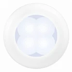 Hella 980500041 '0500 Series' Slim Line White 12V Round Soft Led Courtesy .... Fixed Price $29.99.