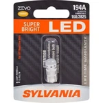 Sylvania - 194 T10 W5W Zevo Led Amber Bright Bulb, Ideal For Interior. Fixed Price $16.68.