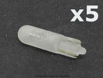 Mercedes Frosted Bulb Without Socket Base 12V-1.2W Set Of 5 Jahn +warranty. Fixed Price $14.95.