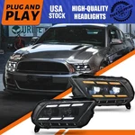 2X Full Led Headlight Ford Mustang 2010-2014 Sequential Animation Front Lamp. Fixed Price $539.00.