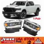 Pair For 2019 2020 2021 Dodge Ram 1500 Full Led Headlights Headlamp W/ Drl Rh Lh. Fixed Price $308.82.