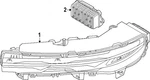 Genuine Bmw Daytime Run Lamp 63-11-5-A9C-F98. Fixed Price $1602.14.