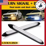 9" White&amber Led Daytime Headlight Strip Running Sequential Turn Signal. Fixed Price $13.29.