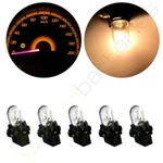 5PCS Warm White T10 194 Halogen Bulbs + 5/8" Sockets Ford Instrument Light. Fixed Price $8.36.