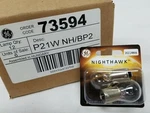 Case Of 6 Pair Ge Nighthawk Automotive Bulbs 12V P21WNH 73594. Fixed Price $18.74.