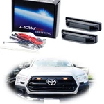2PC Smoked Lens Amber Led Center Grille Running Lights For 12-UP Toyota Tacoma. Fixed Price $20.09.