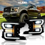 Black Led Projector Headlights Set W/sequential Signal 2018-2020 Ford F150. Fixed Price $694.99.