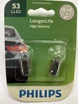 Philips 53LLB2 Longer Life Instrument Panel Lamp Light Bulb, - Pack. Fixed Price $6.99.