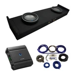 Fits 2015-UP Ford F150 Super Crew Alpine S-W10D2 Dual 10" Sub Box & S-A60M Amp. Fixed Price $626.95.