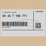 Genuine Bmw 54347166771 - Rubber Buffer Series X6. Fixed Price $22.54.