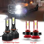Led Headlights 9012 Fog 5202 6000K Bulb Kit For Gmc Sierra 1500 2014 2015. Fixed Price $32.99.