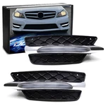 Oe-spec Led Daylight Kit W/ Bezels For 2011-2014 Mercedes C-class Sports Bumper. Fixed Price $144.09.