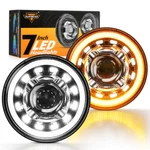 Auxbeam Dot 7" 135W Led Headlights W/ Drl&turn Signal Hi/lo For Jeep Wrangler Jk. Fixed Price $158.99.