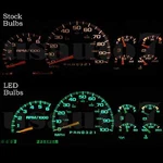 Dash Instrument Cluster Gauge Green Led Light Bulb Kit Fit 95-98 Chevy Silverado. Fixed Price $14.98.
