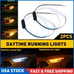 2X Flexible 60CM Led Car Headlight Strip Drl Turn Signal Lamps Amber White. Fixed Price $14.24.