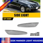 Pair Clear Lens Front Bumper Side Marker Lights Fit Mercedes W211 E320 2003-2006. Fixed Price $15.19.