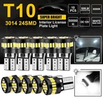 10PCS T10 194 168 24SMD Led Interior Light Bulbs Super Bright Canbus Xenon White. Fixed Price $12.98.