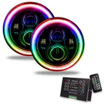 Oracle 7" High Powered Led Headlights Colorshift - Black Bezel 2.0 Controller. Fixed Price $614.50.