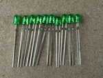 New Green Frosted 8V 12V Grain-of-wheat Led Light 10V Lamp Bulb 4MM Bare Wire. Fixed Price $10.00.