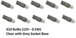 X10 0.5 Watt Grey Base Bulb Instrument Switch Heater A/c 1964-19 Mercedes. Fixed Price $23.45.