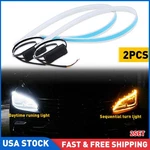 4X White Amber 60CM Flexible Tube Led Strip Daytime Runnning Drl Headlight. Fixed Price $23.45.