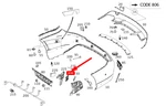 New Mercedes-benz Cla C117 Rear Bumper Bracket Cap A1768850026. Fixed Price $17.90.
