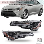 Headlights For Toyota Corolla Base 2023 2024 Led Left+right Black Housing. Fixed Price $182.82.