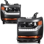 Xenon Projector Headlights W/ Led Drl For 2016-2019 Chevy Silverado 1500 Pickup. Fixed Price $175.99.