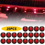 20PCS Amber 3/4"ROUND Led Bullet Clearance Side Marker Lights For Truck Trailer. Fixed Price $8.07.