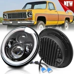 Pair 7" Round Led Headlight Hi/lo Drl For Chevy C10 C20 C30 Truck 1969-86 K10. Fixed Price $69.99.
